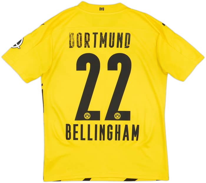 2020-21 Borussia Dortmund Home Shirt Bellingham #22 - 6/10 - (S)
