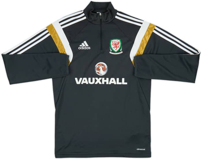 2014-15 Wales adidas 1/4 Zip Training Top - 8/10 - (S)