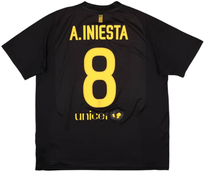 2011-12 Barcelona Basic Away Shirt A.Iniesta #8 - 6/10 - (L)