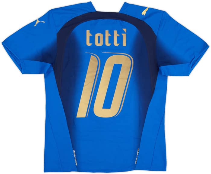2006 Italy Home Shirt Totti #10 - 5/10 - (S)