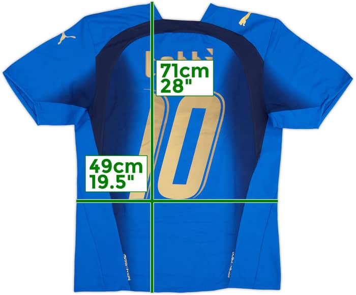 2006 Italy Home Shirt Totti #10 - 5/10 - (S)