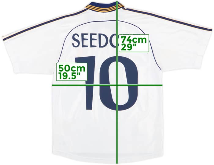 1998-00 Real Madrid Home Shirt Seedorf #10 - 8/10 - (S)
