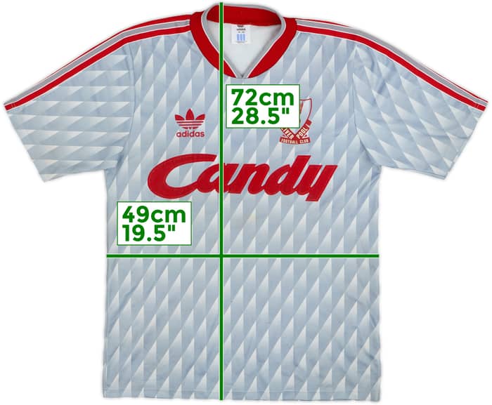 1989-91 Liverpool Away Shirt #7 - 8/10 - (S)