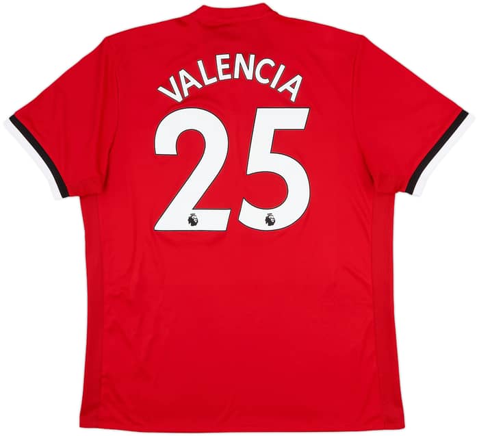 2017-18 Manchester United Home Shirt Valencia #25 - 5/10 - (XL)