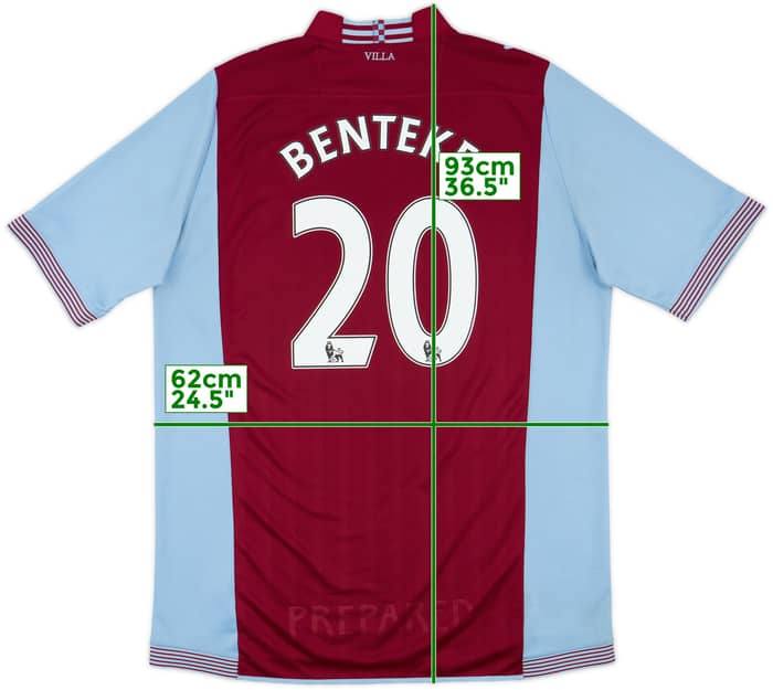 2013-14 Aston Villa Home Shirt Benteke #20 - 6/10 - (XXL)
