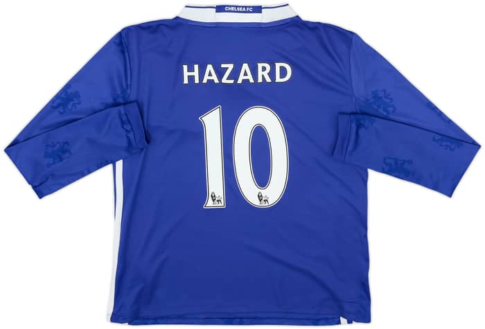 2016-17 Chelsea Home L/S Shirt Hazard #10 - 7/10 - (S.Boys)