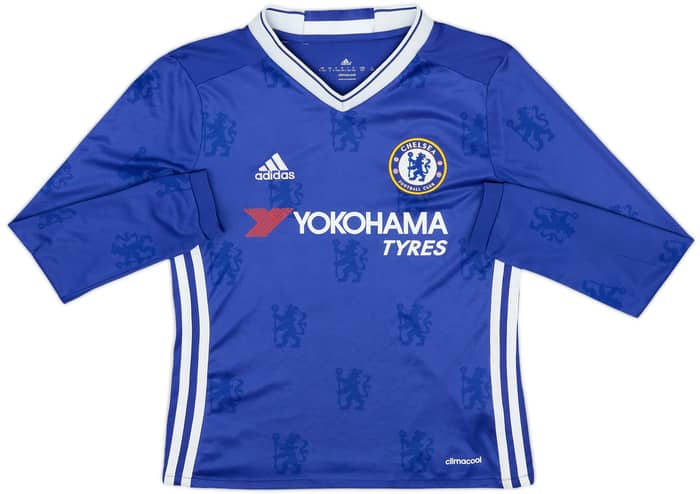 2016-17 Chelsea Home L/S Shirt Hazard #10 - 7/10 - (S.Boys)