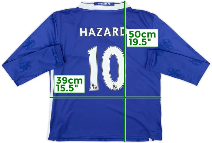 2016-17 Chelsea Home L/S Shirt Hazard #10 - 7/10 - (S.Boys)