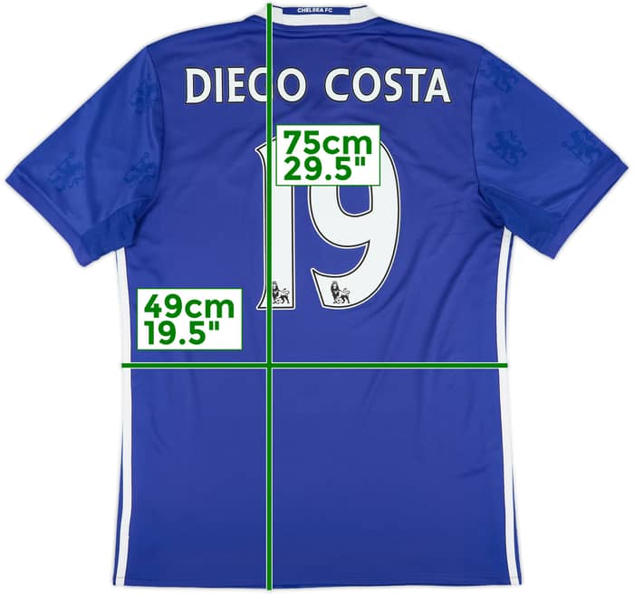 2016-17 Chelsea Home Shirt Diego Costa #19 - 8/10 - (M)