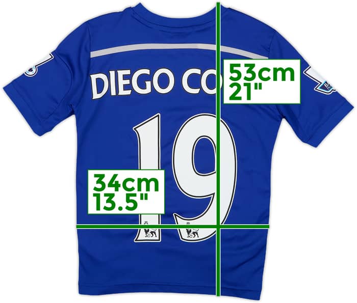2014-15 Chelsea Home Shirt Diego Costa #19 - 7/10 - (S.Boys)