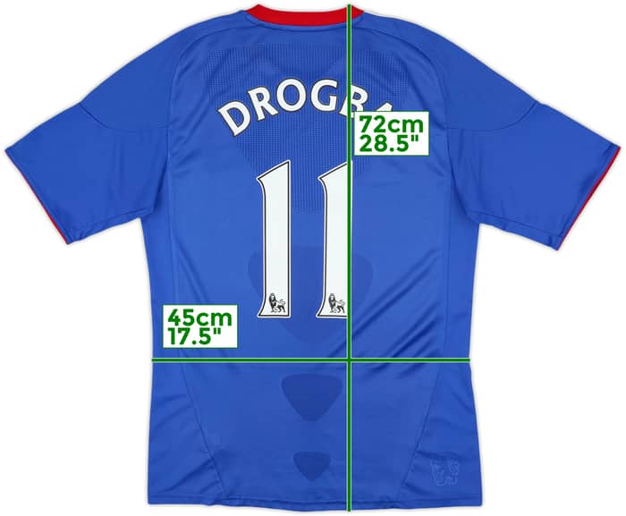 2010-11 Chelsea Home Shirt Drogba #11 - 7/10 - (M)