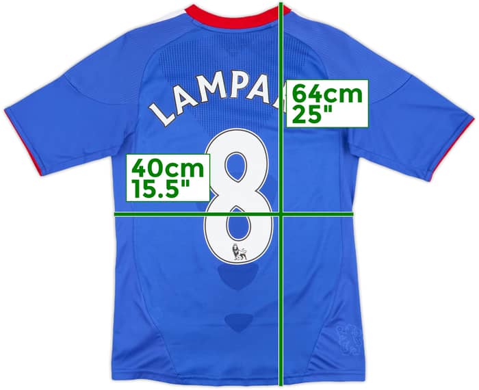 2010-11 Chelsea Home Shirt Lampard #8 - 7/10 - (XS)