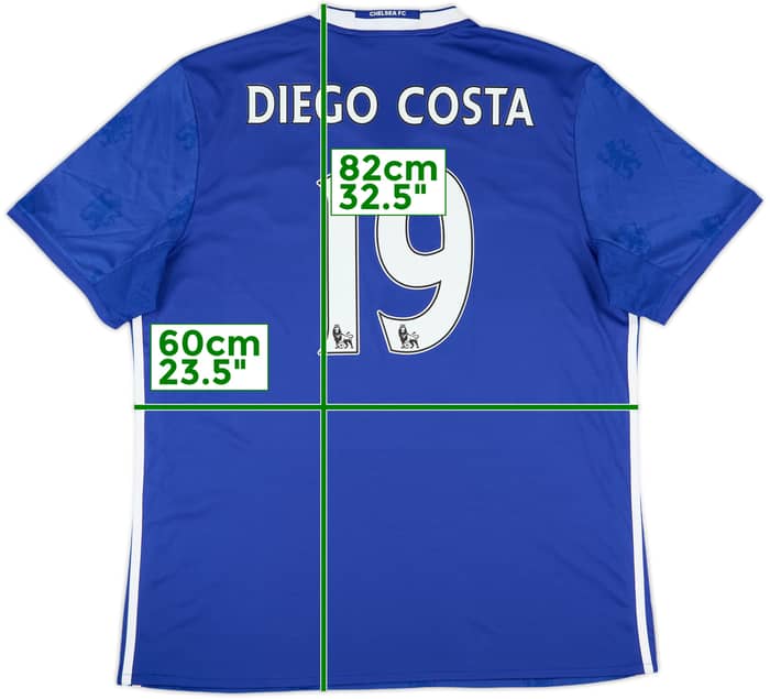 2016-17 Chelsea Home Shirt Diego Costa #19 - 9/10 - (XL)