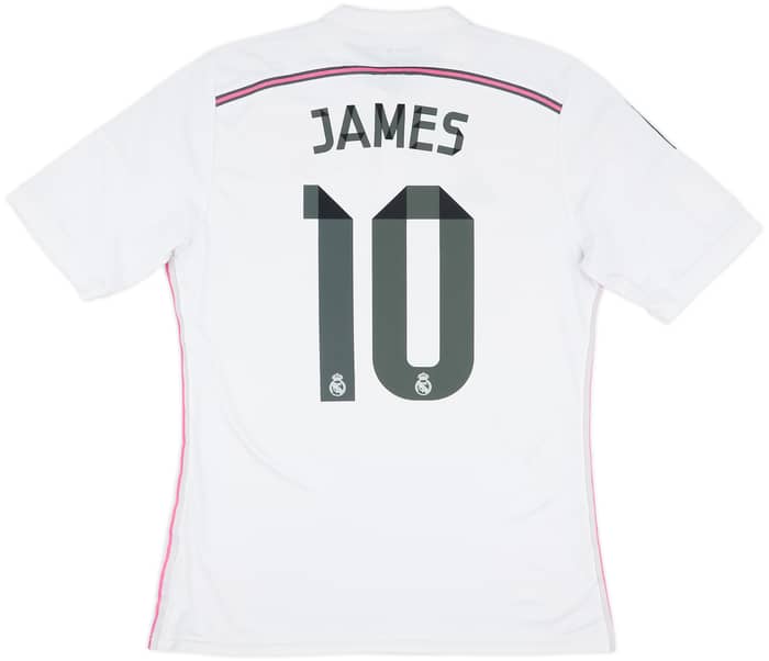 2014-15 Real Madrid Home Shirt James #10 - 6/10 - (M)