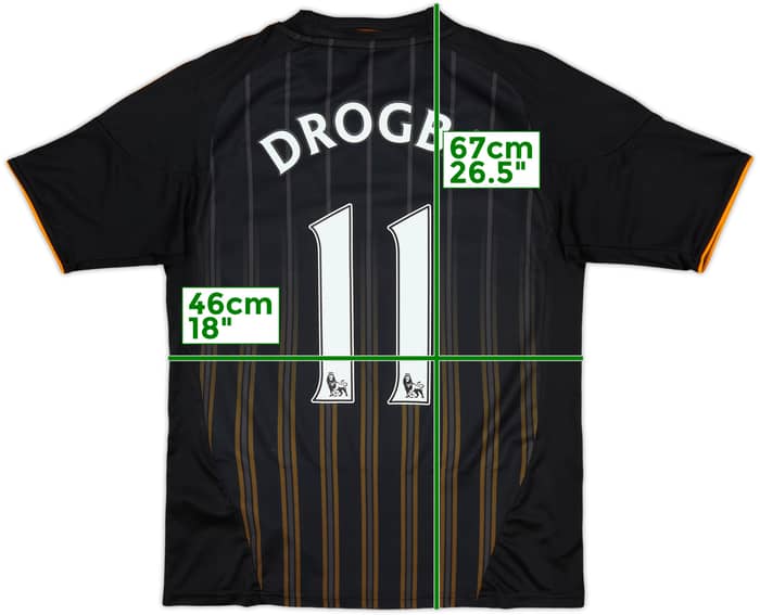 2010-11 Chelsea Away Shirt Drogba #11 - 9/10 - (M)