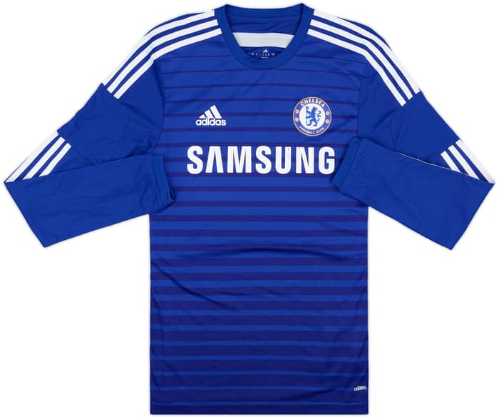 2014-15 Chelsea Player Issue Home L/S Shirt Drogba #11 - 7/10 - (S/M)