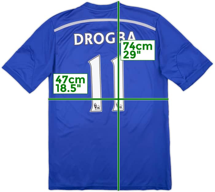 2014-15 Chelsea Home Shirt Drogba #11 - 6/10 - (L)