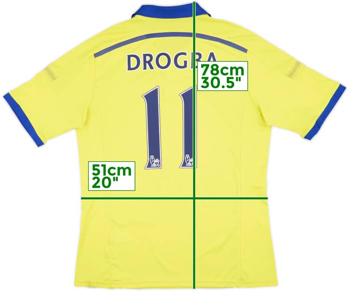 2014-15 Chelsea Away Shirt Drogba #11 - 6/10 - (L)