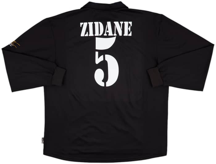 2001-02 Real Madrid Away L/S Shirt Zidane #5 - 8/10 - (XXL)