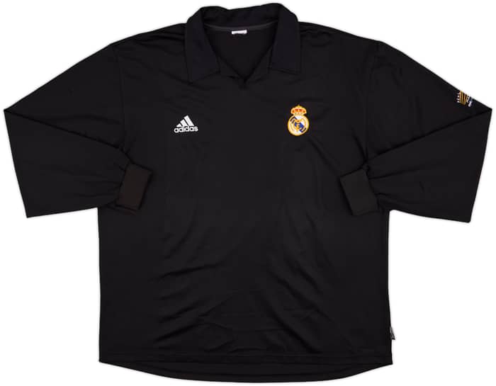 2001-02 Real Madrid Away L/S Shirt Zidane #5 - 8/10 - (XXL)