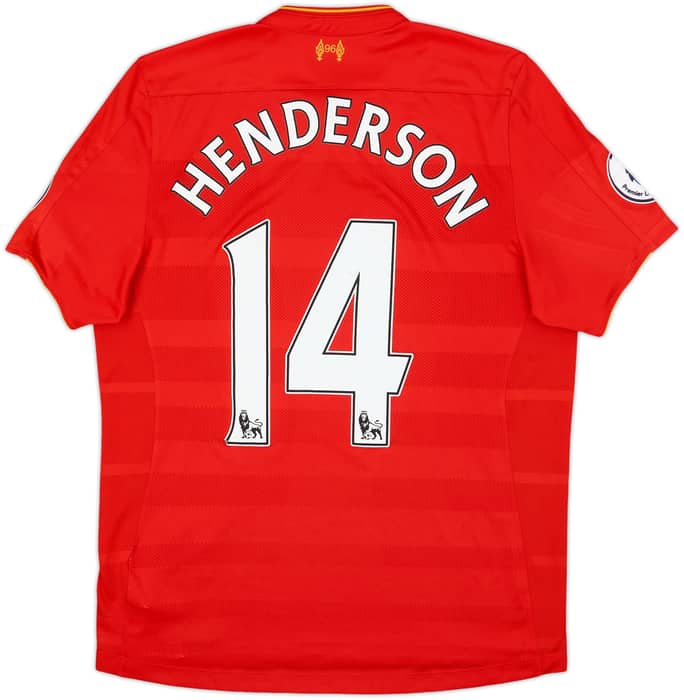 2016-17 Liverpool Home Shirt Henderson #14 - 7/10 - (L)
