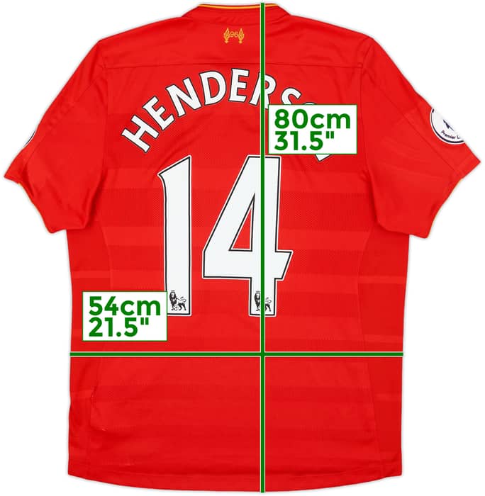 2016-17 Liverpool Home Shirt Henderson #14 - 7/10 - (L)