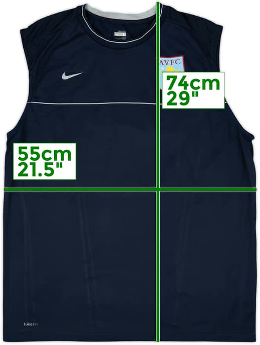 2008-09 Aston Villa Nike Training Vest - 6/10 - (L)