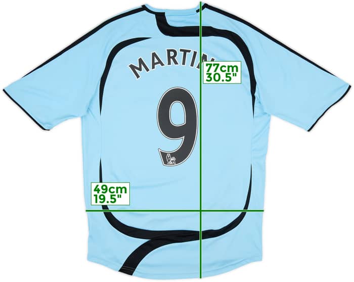 2007-08 Newcastle Away Shirt Martins #9 - 8/10 - (M)