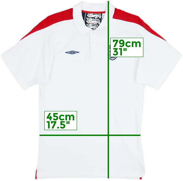 2006-07 England Umbro Polo Shirt - 9/10 - (L)