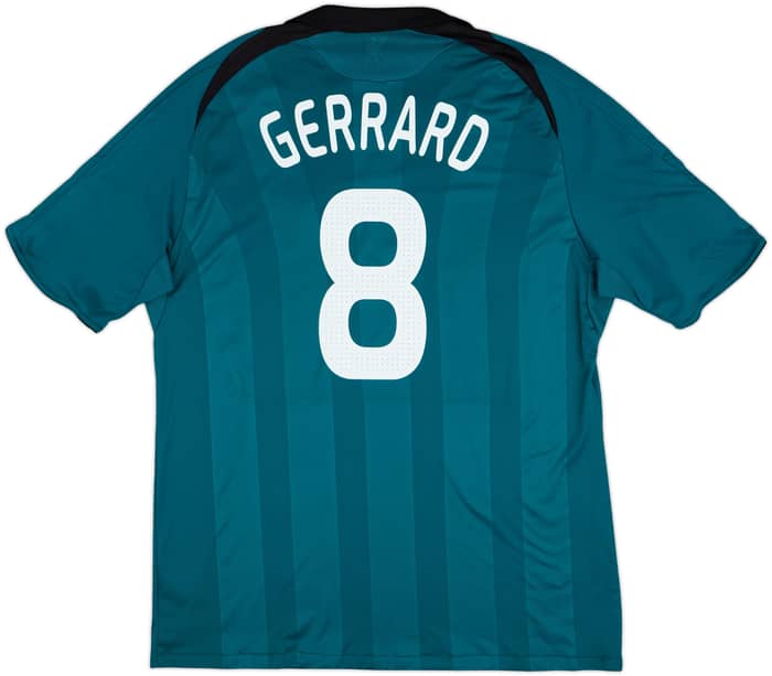 2008-09 Liverpool Third Shirt Gerrard #8 - 5/10 - (XXL)