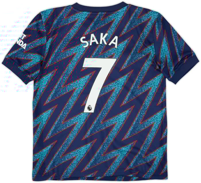 2021-22 Arsenal Third Shirt Saka #7 - 10/10 - (S.Boys)