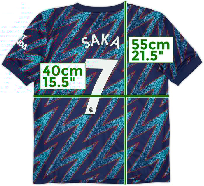 2021-22 Arsenal Third Shirt Saka #7 - 10/10 - (S.Boys)