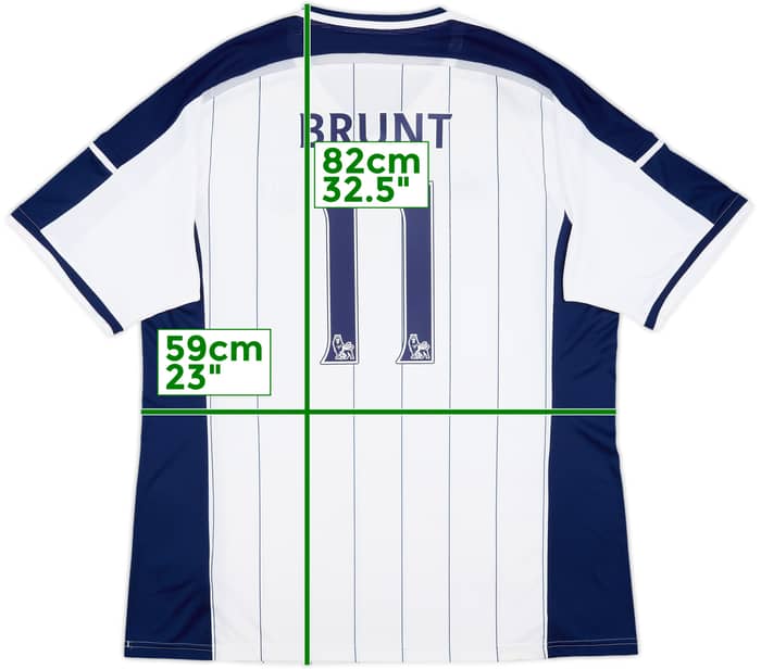 2014-15 West Brom Home Shirt Brunt #11 - 8/10 - (XXL)