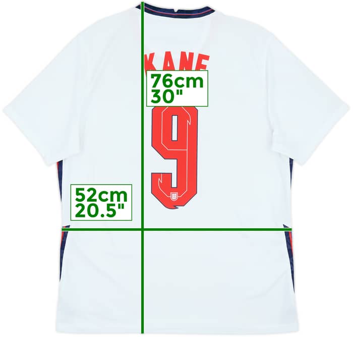 2020-22 England Home Shirt Kane #9 - 6/10 - (L)