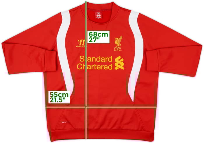 2012-13 Liverpool Warrior Sweat Top - 6/10 - (XL)