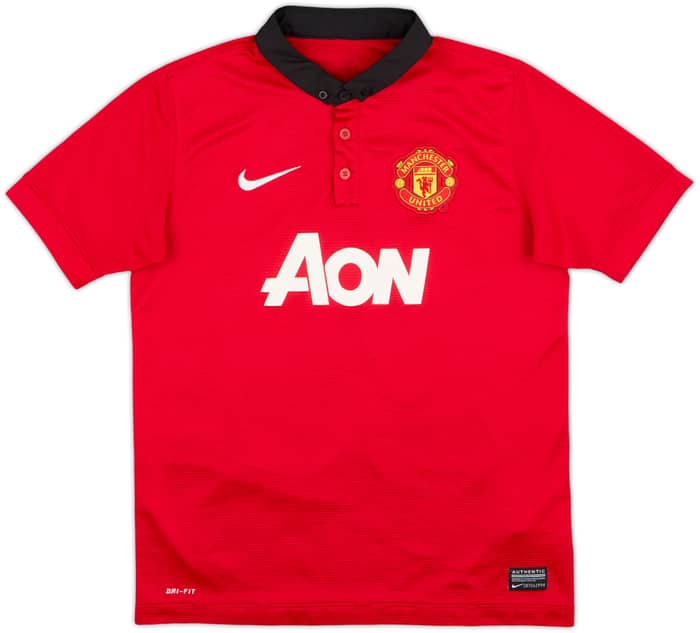 2013-14 Manchester United Home Shirt v.Persie #20 - 7/10 - (L.Boys)