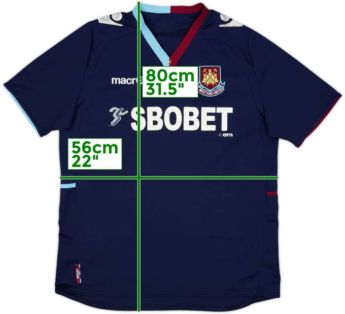 2012-13 West Ham Away Shirt - 4/10 - (L)