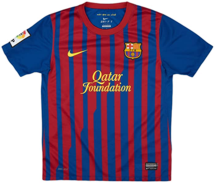 2011-12 Barcelona Home Shirt - 8/10 - (M.Boys)