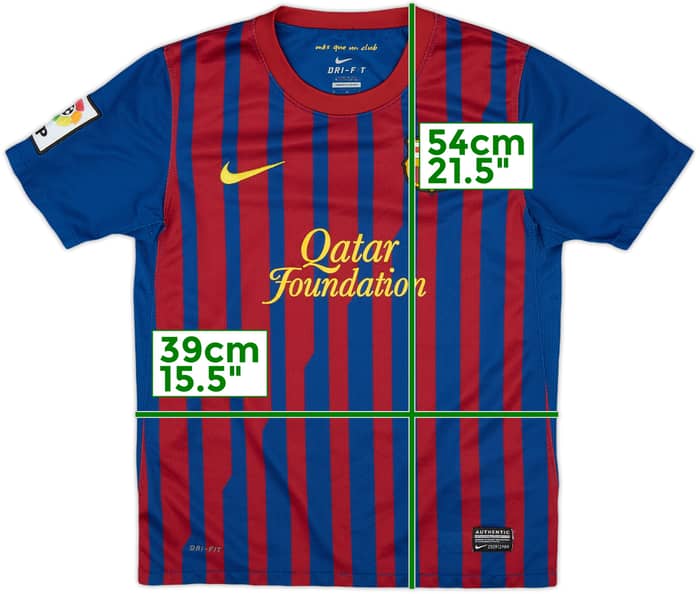 2011-12 Barcelona Home Shirt - 8/10 - (M.Boys)