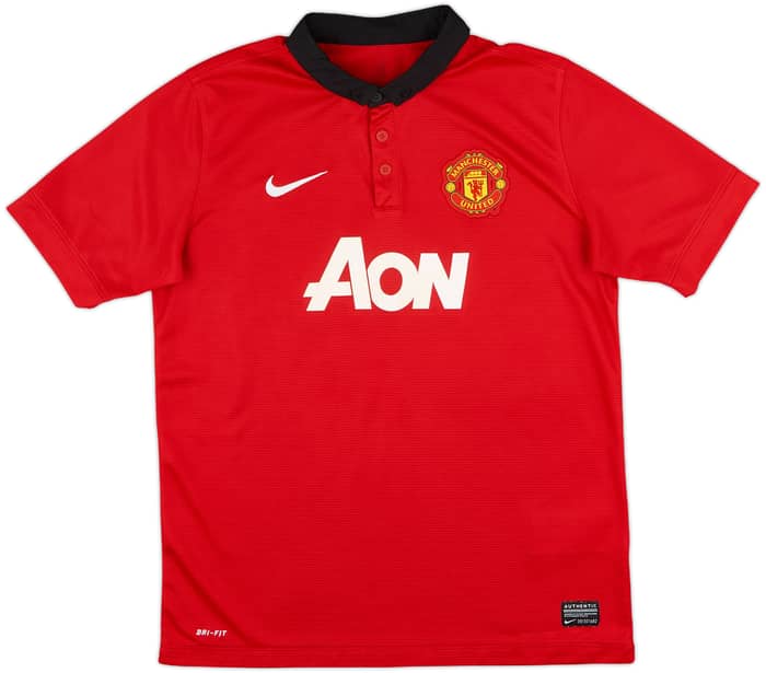 2013-14 Manchester United Home Shirt v. Persie #20 - 8/10 - (XL.Boys)