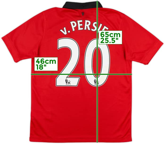 2013-14 Manchester United Home Shirt v. Persie #20 - 8/10 - (XL.Boys)
