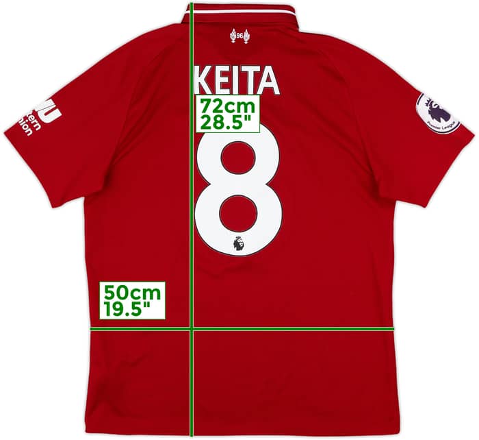 2018-19 Liverpool Home Shirt Keita #8 - 9/10 - (M)