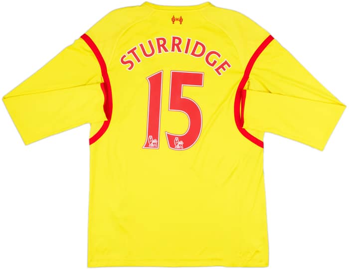 2014-15 Liverpool Away L/S Shirt Sturridge #15 - 8/10 - (M)