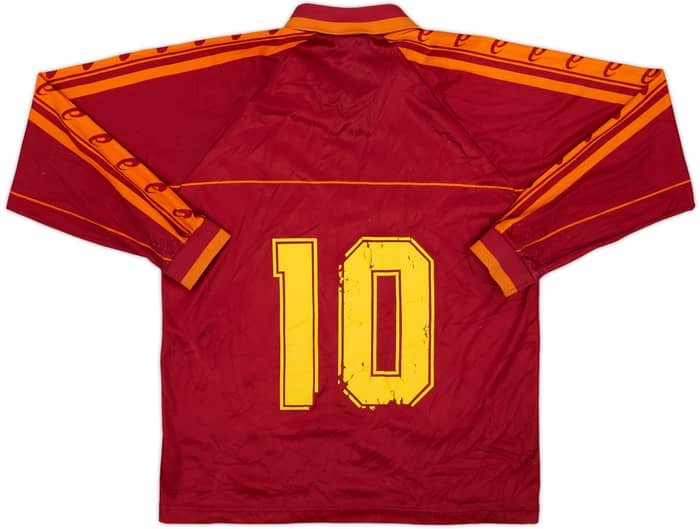 1995-96 Roma Home L/S Shirt - 4/10 - (XL.Boys)