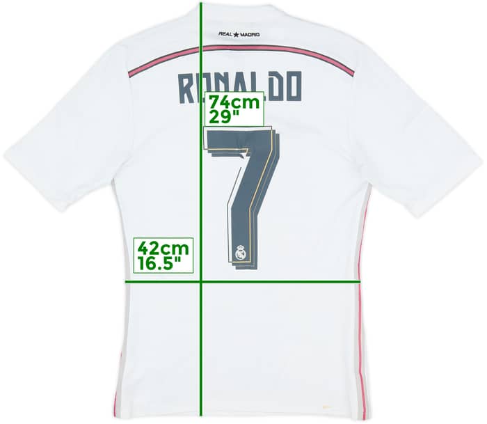 2014-15 Real Madrid Home Shirt Ronaldo #7 - 5/10 - (S)