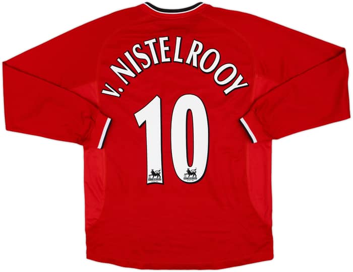 2000-02 Manchester United Home L/S Shirt V.Nistelrooy #10 - 10/10 - (M)