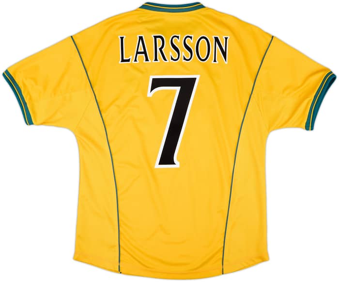 2000-02 Celtic Away Shirt Larsson #7 - 7/10 - (L)