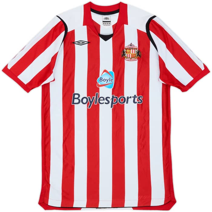 2008-09 Sunderland Home Shirt Yorke #19 - 7/10 - (XL.Boys)