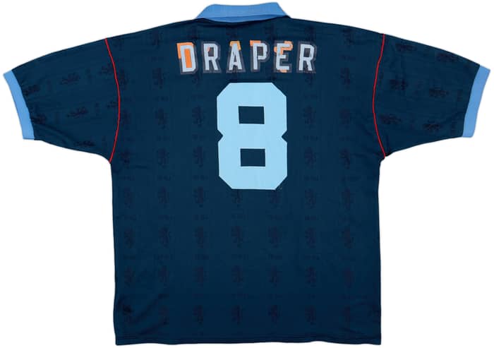 1995-97 Aston Villa Away Shirt Draper #8 - 4/10 - (XL)