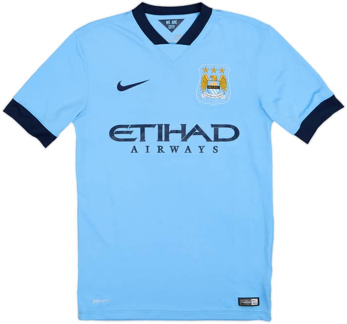 2014-15 Manchester City Home Shirt Toure Yaya #42 - 9/10 - (S)